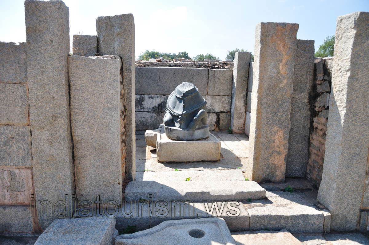 stone cow without the head