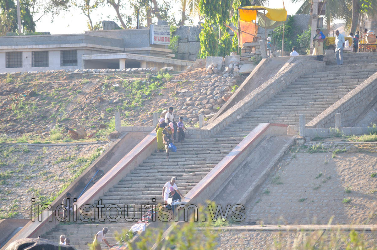 stairway on the south bank of the river