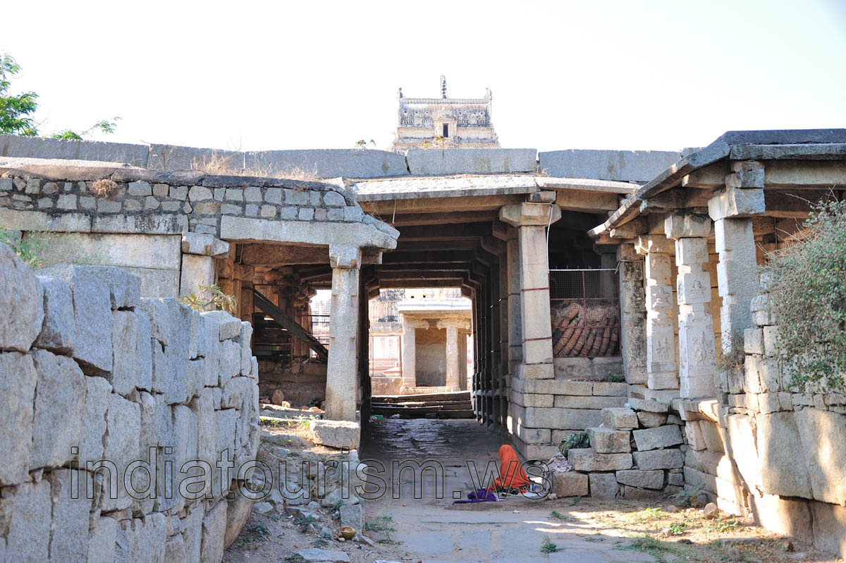 Pathway to the temple from the river side