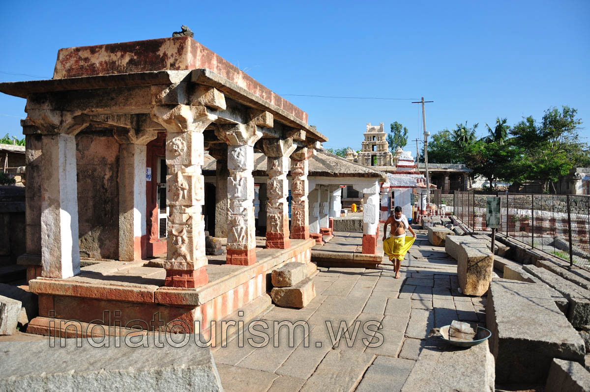 Minor buildings of the temple near the bath