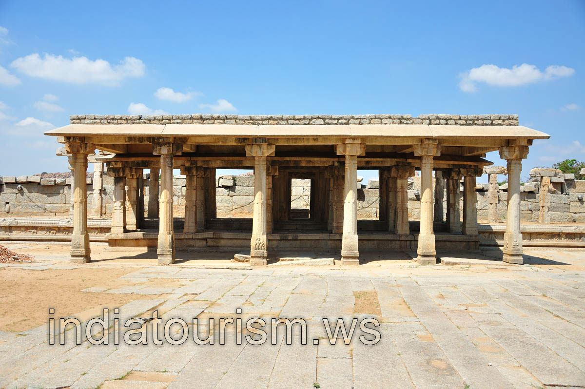 Pillared temple on the west