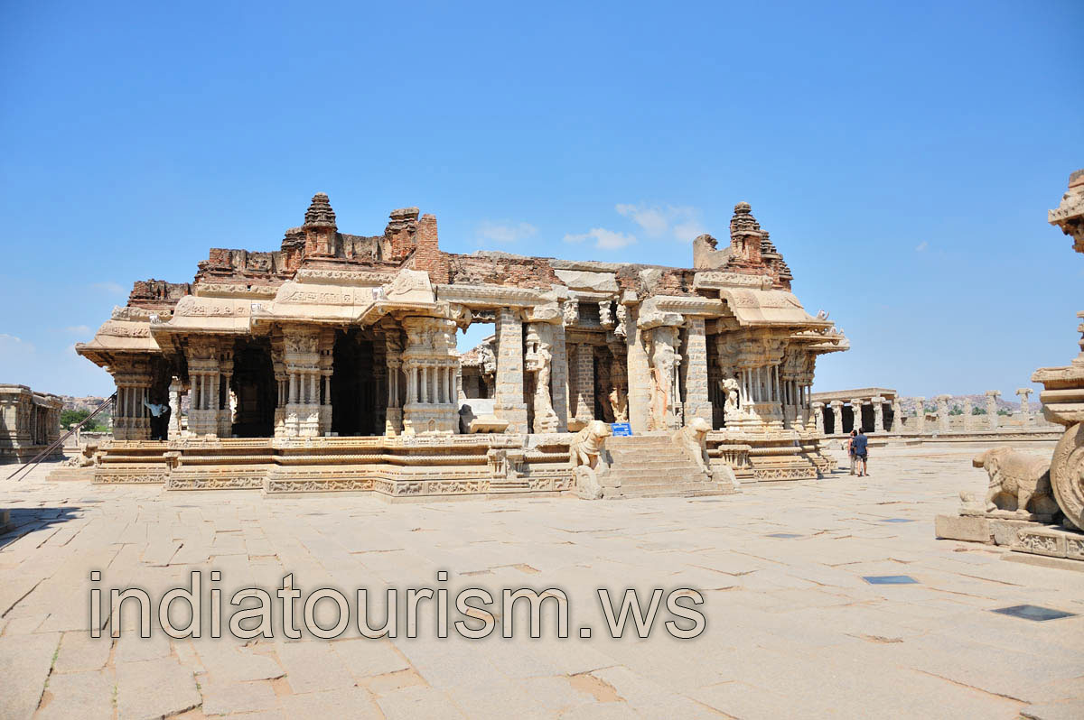 Vitthala temple view from the Stone Chariot