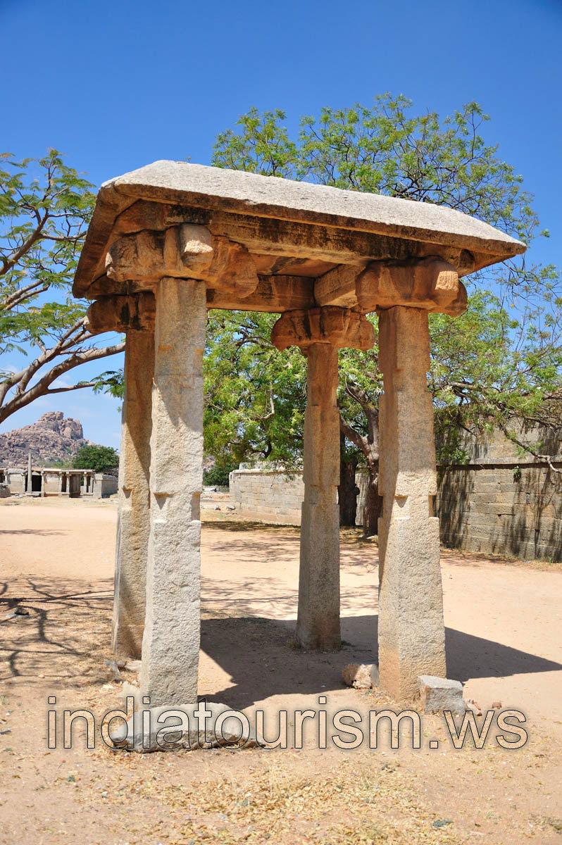 Ancient stone gazebo