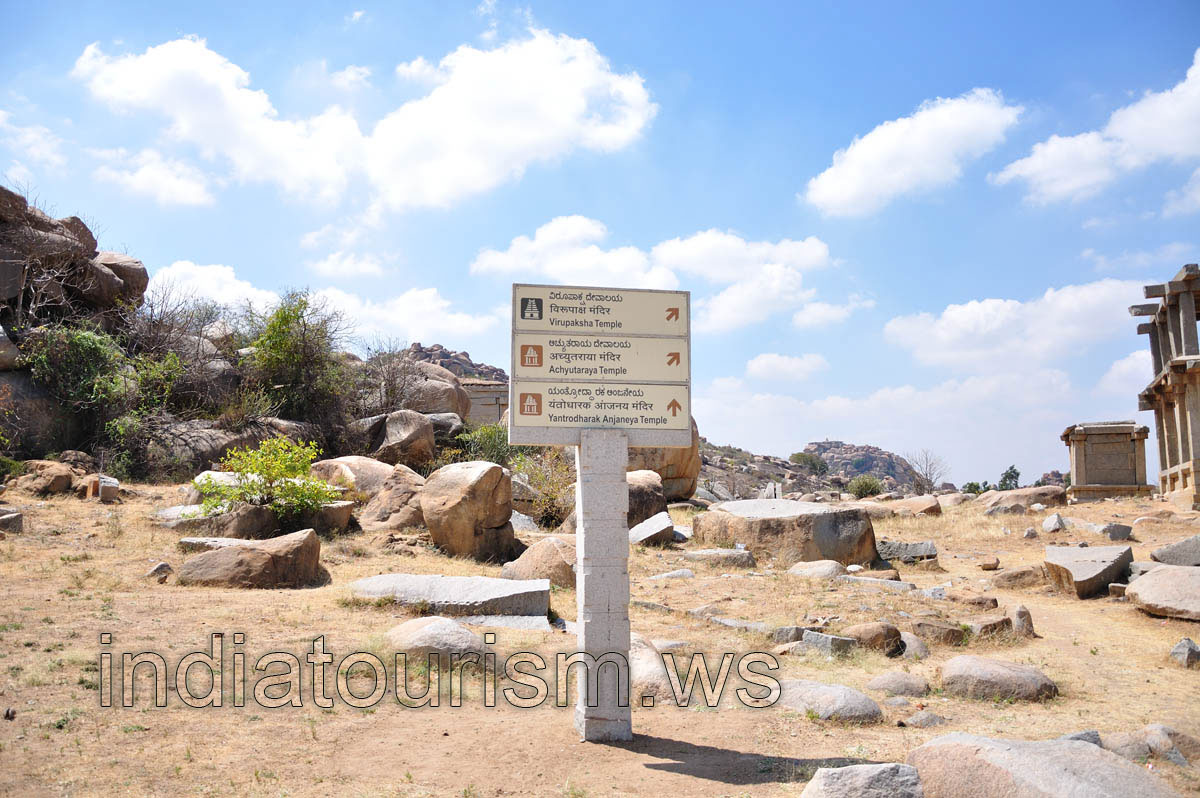 Yantrodharak Anjaneya Temple, information board