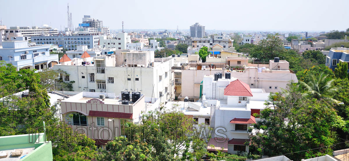 Hyderabad, close-up view from the Birla Mandir