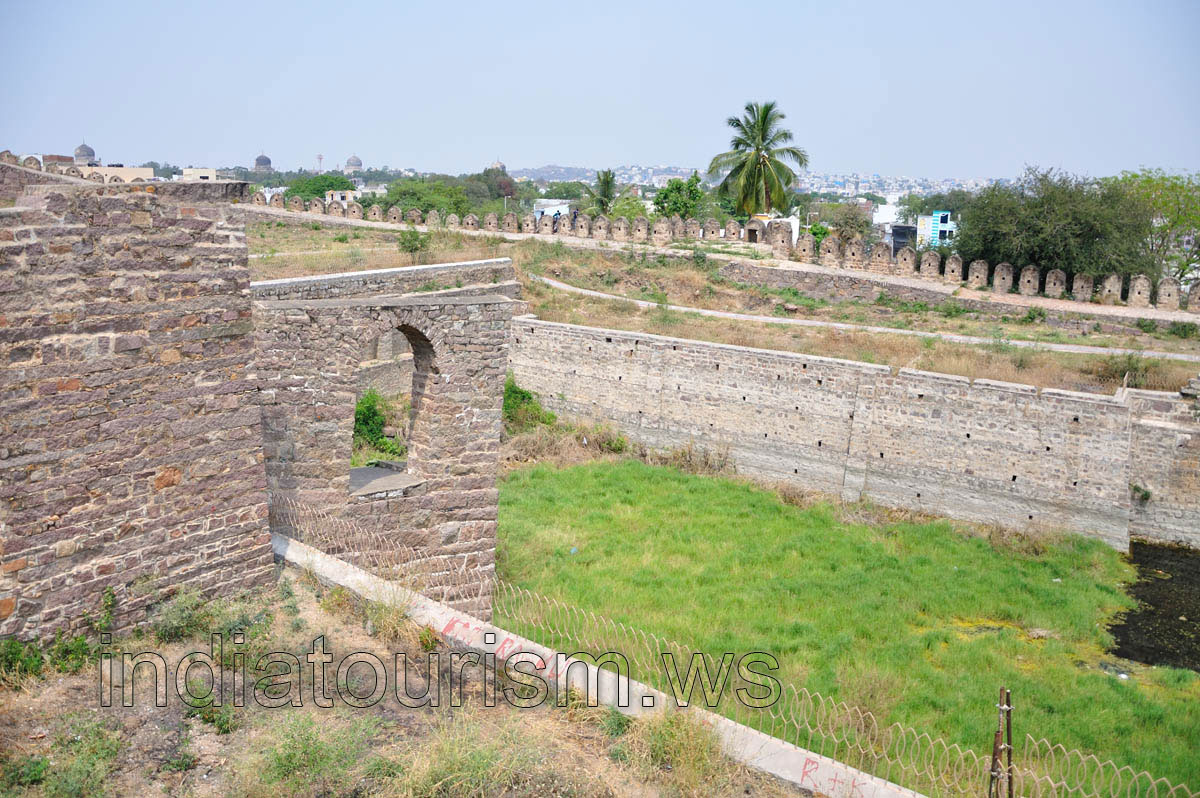 Green lawn of the fort