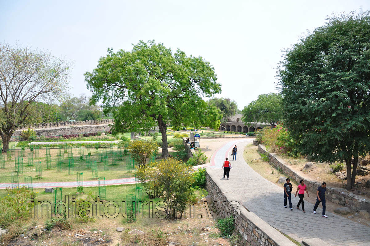 Pathway in the lower part of the fort