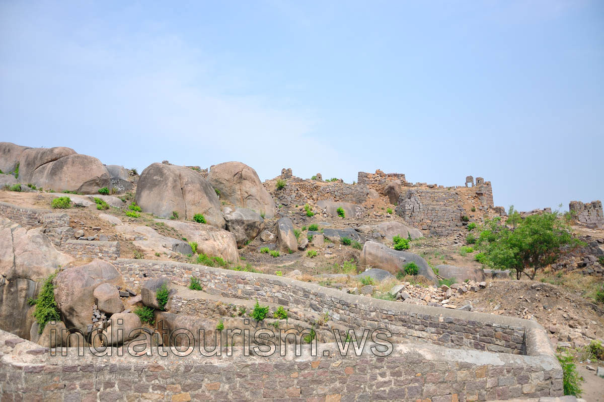 Stony landscape of the fort