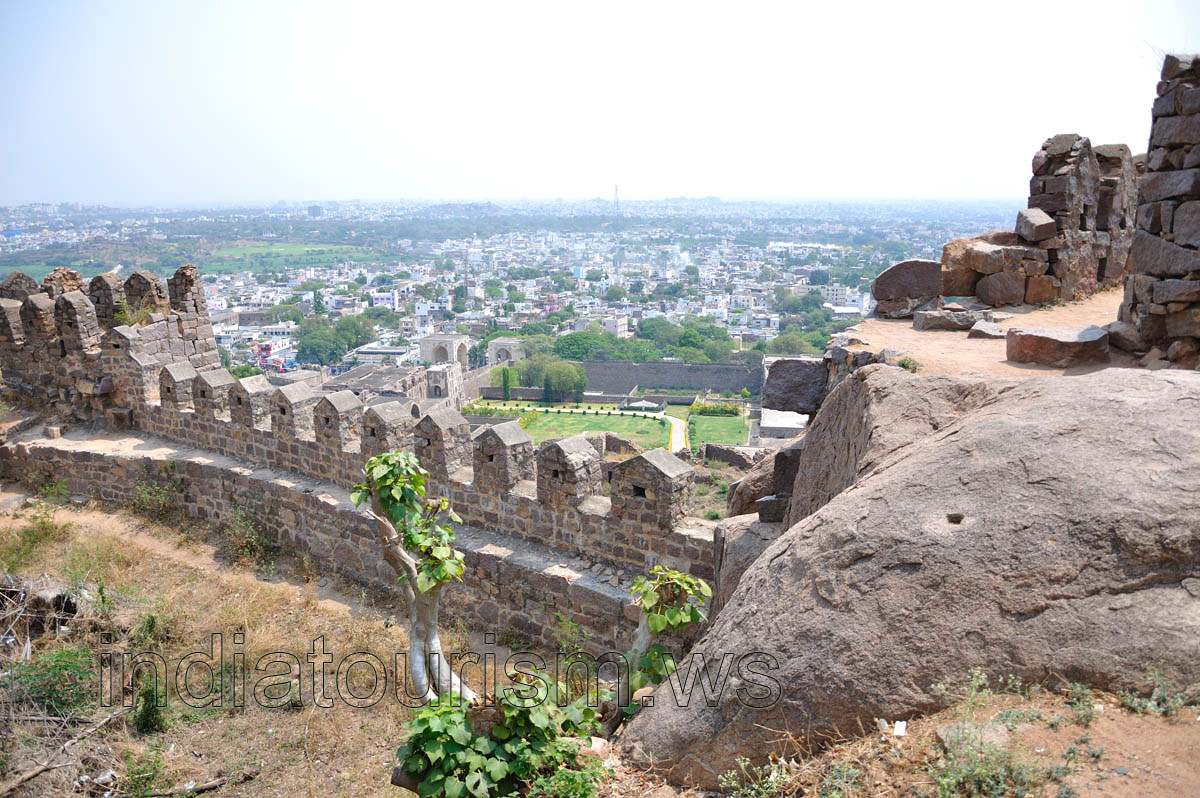 Hyderabad, view from Sri Jagadamba Mahankali temple