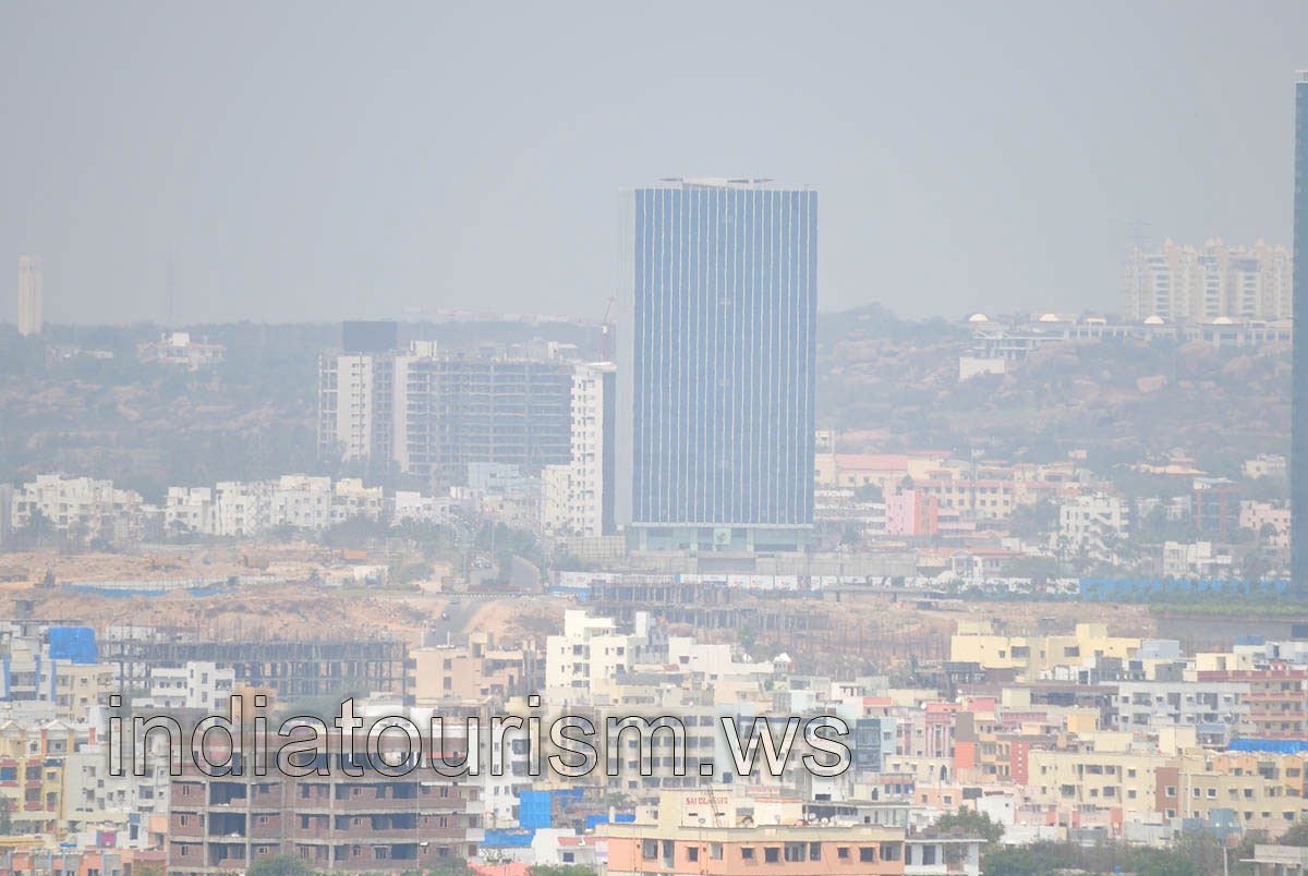 Modern Hyderabad has many high buildings