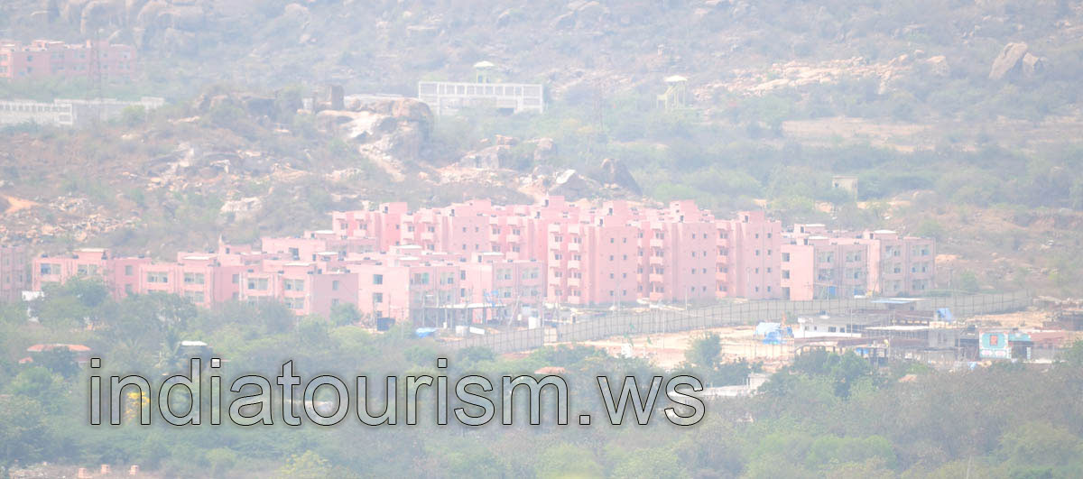 New residential complex with the low apartment houses