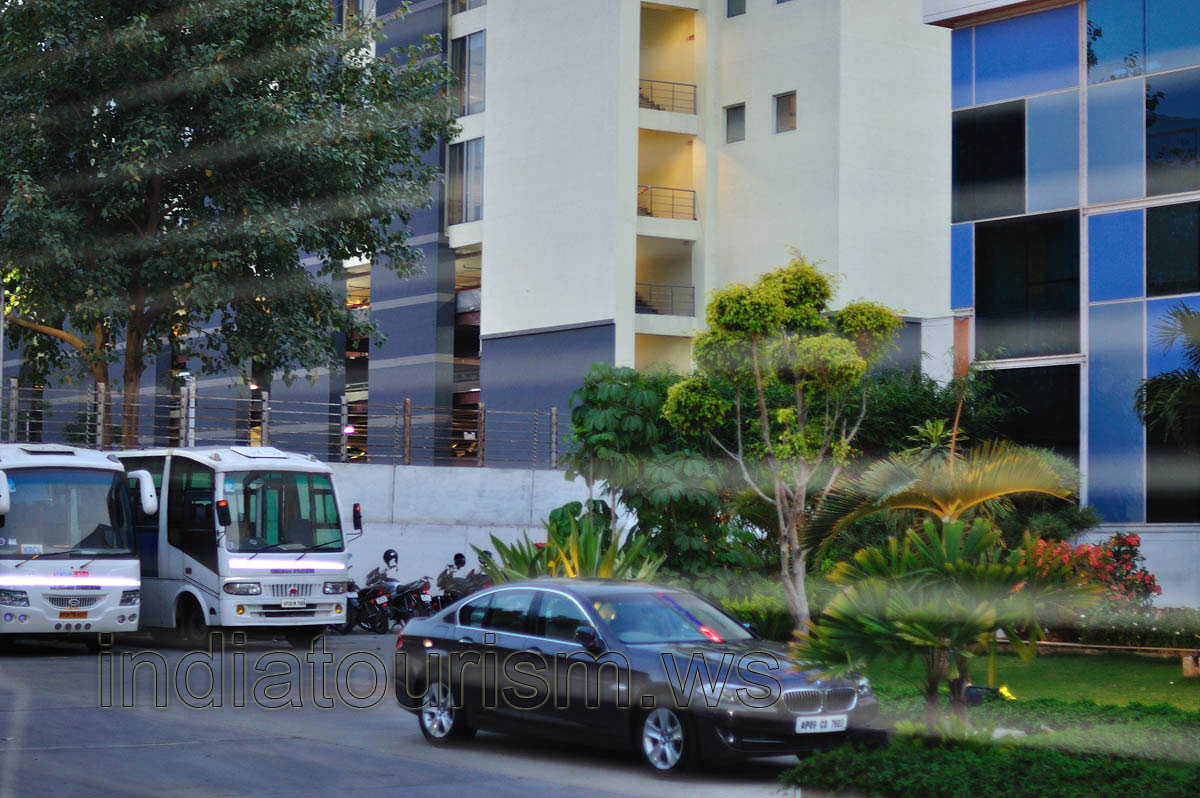 Buses in the ValueLabs yard