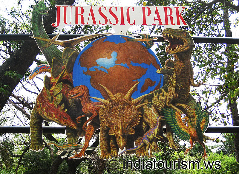 An emblem of Jurassic Park