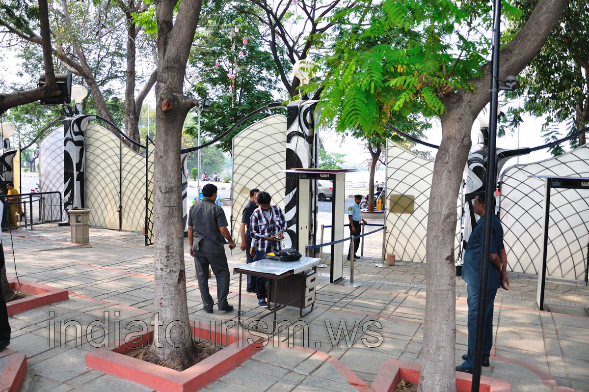 Security check at the entrance