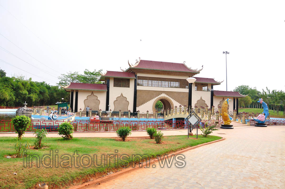 The building in the middle of the lake