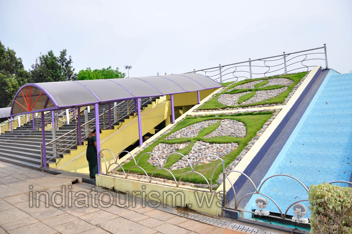 Landscape design over the train station