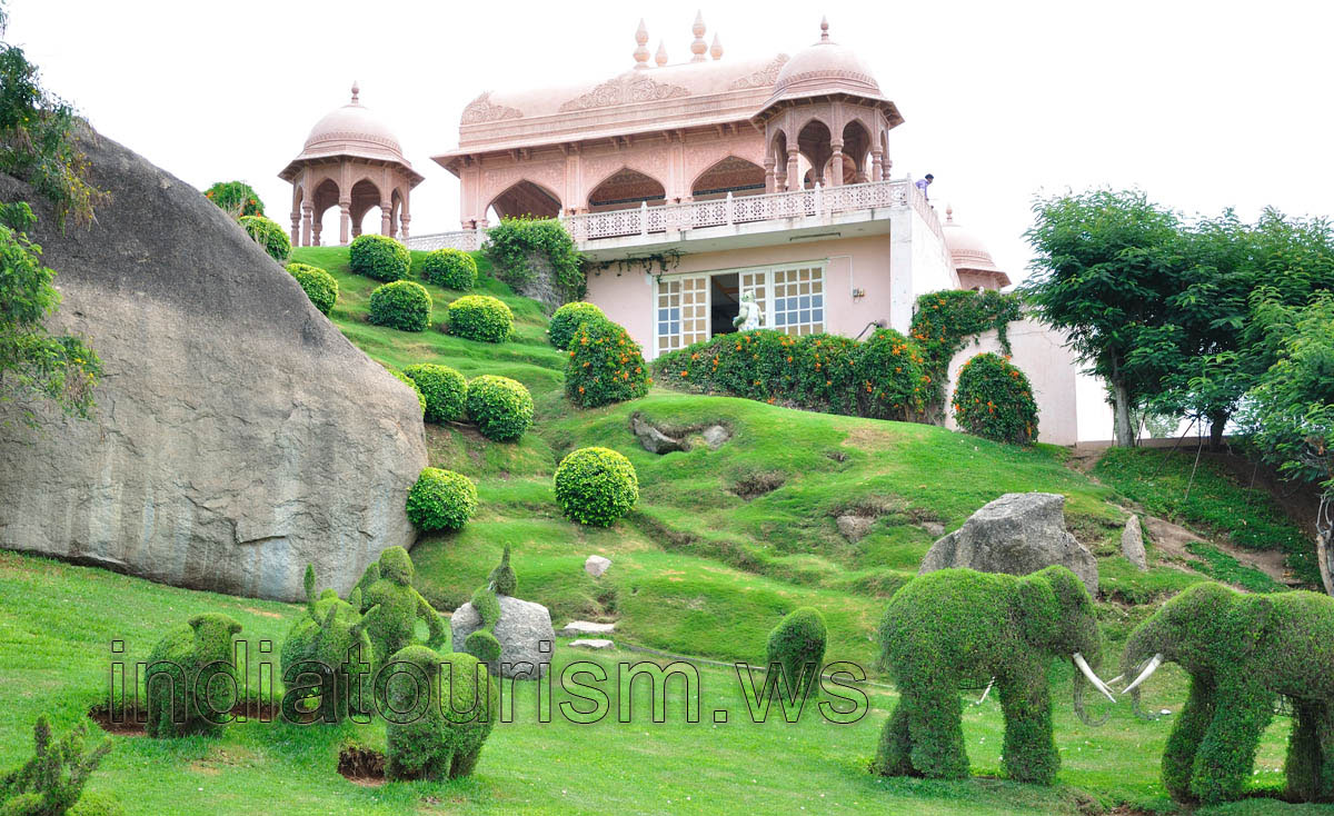 Hawa mahal view from the Sanctuary garden