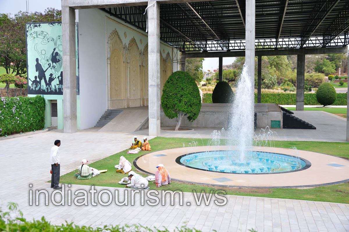 Fountain beside the open air theater