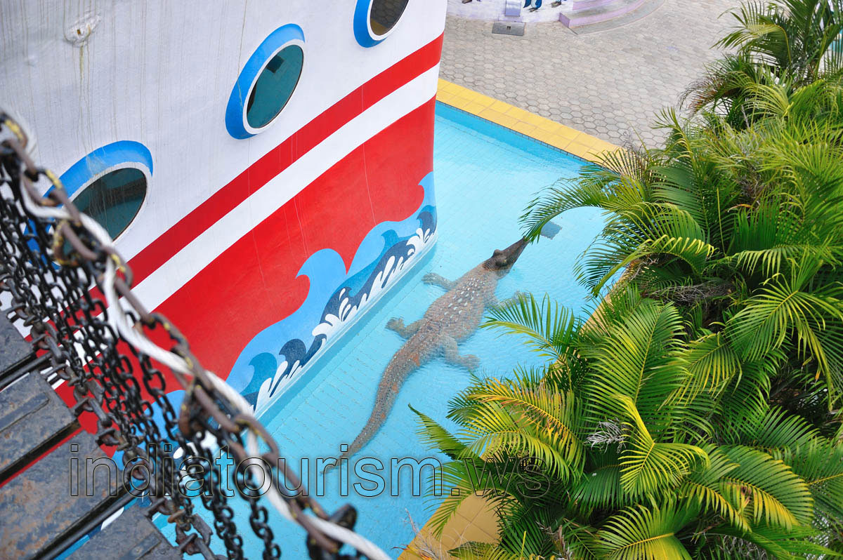 Fundustan: crocodile under the bridge