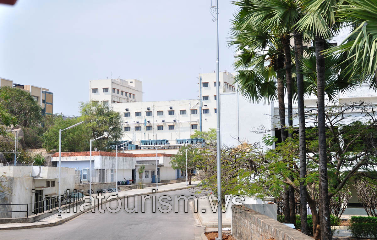 Street beside the admin building