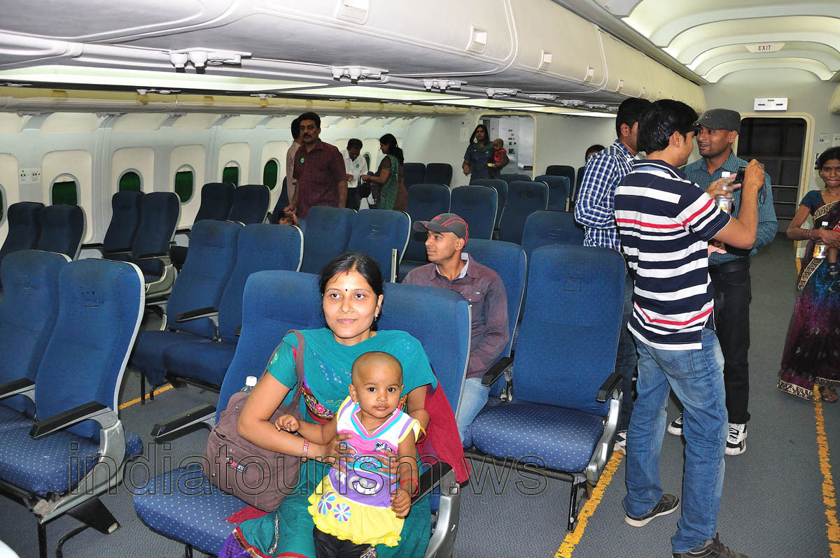 A fictional cabin of the plane