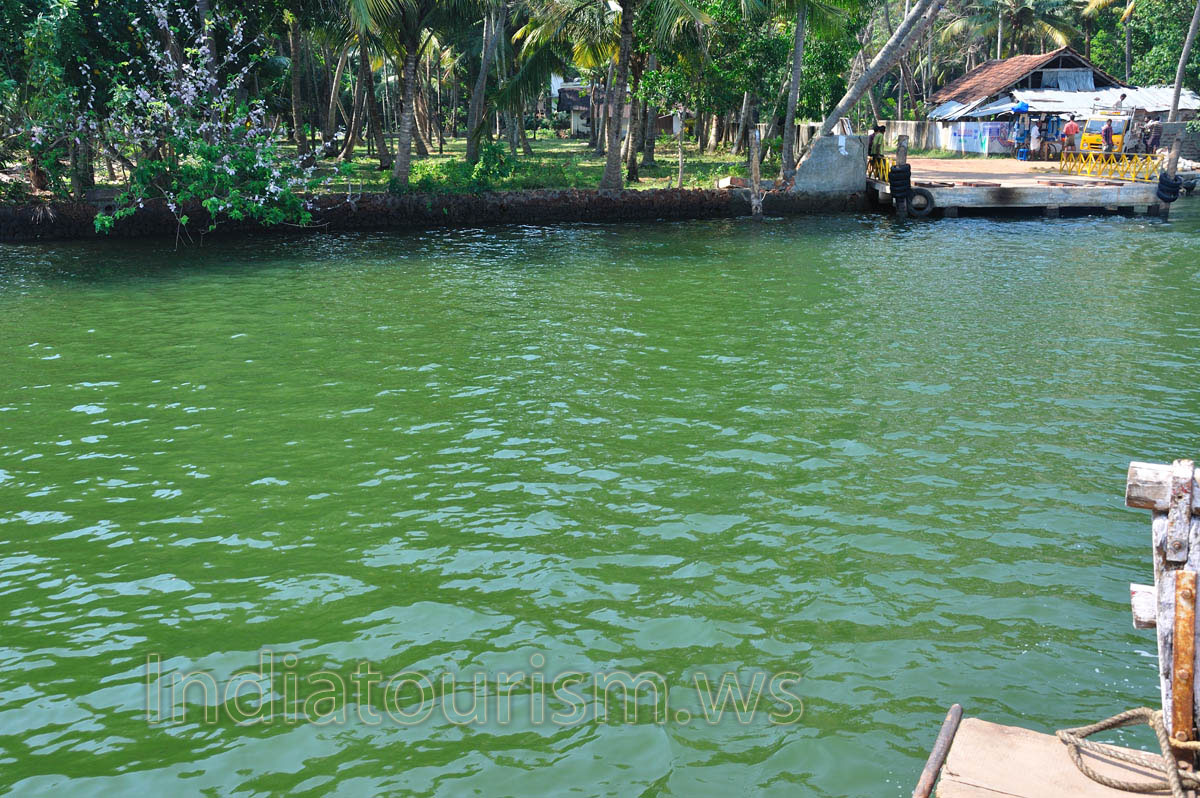 pier of the ferry from the side of Kollam