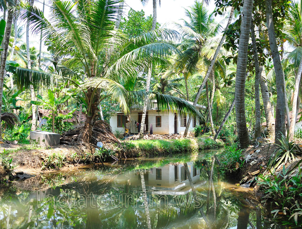 The backwaters formed the unique way of traveling in the past