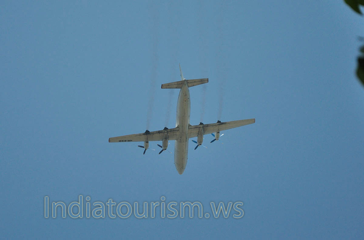 four-engine propeller aircraft
