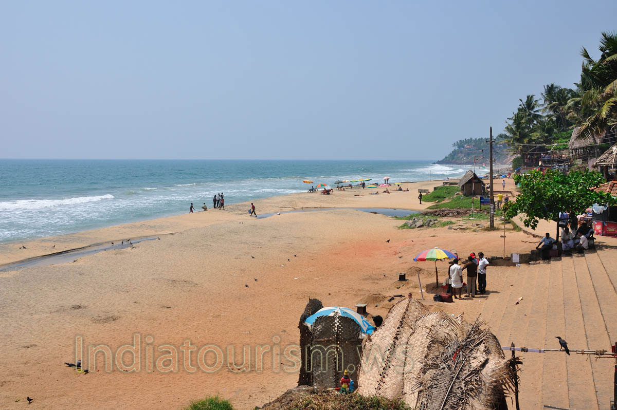 the beginning of Papanasam beach