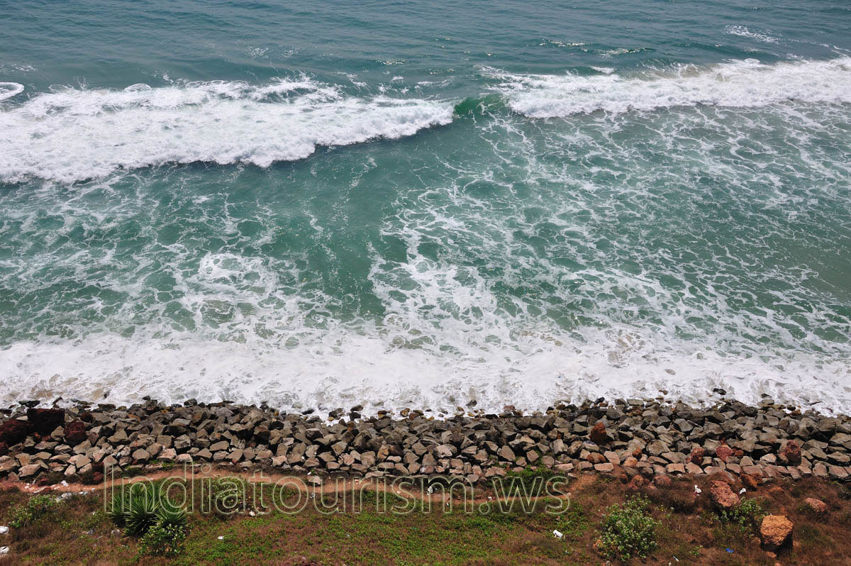 snow-white foam of the sea waves