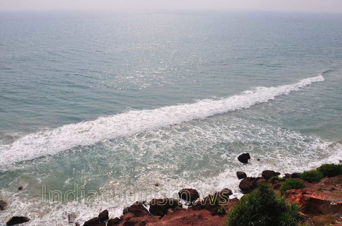 evening sun rays are reflected by the sea