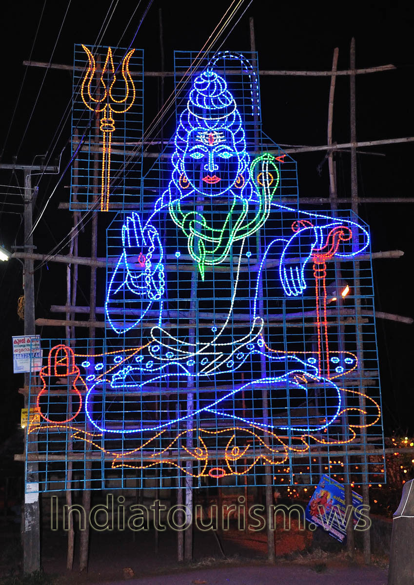 neon shiva lights