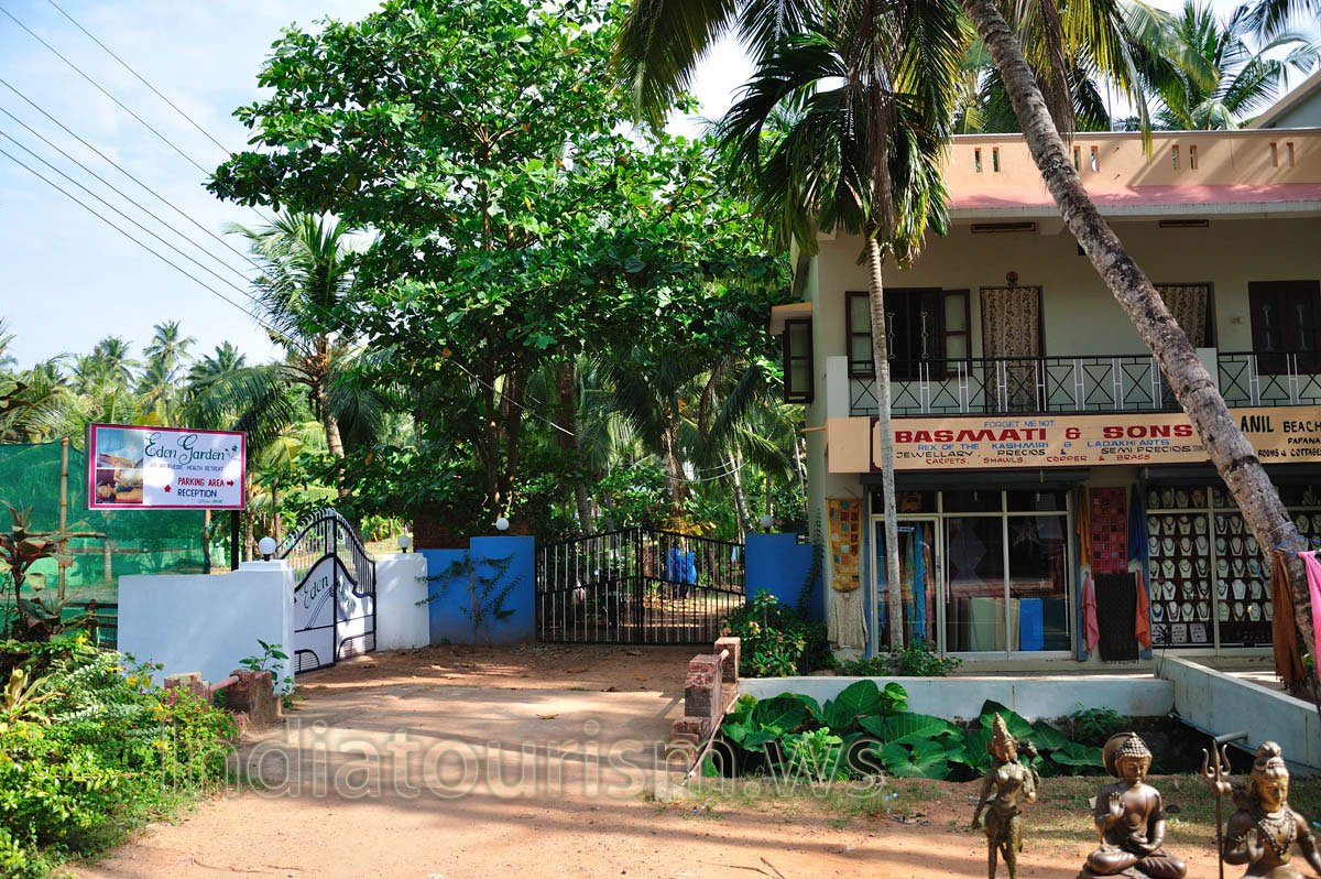 parking area and reception of eden garden