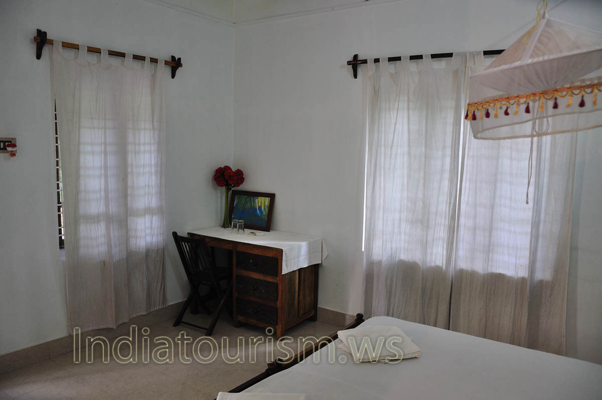 white curtains in gardenview room