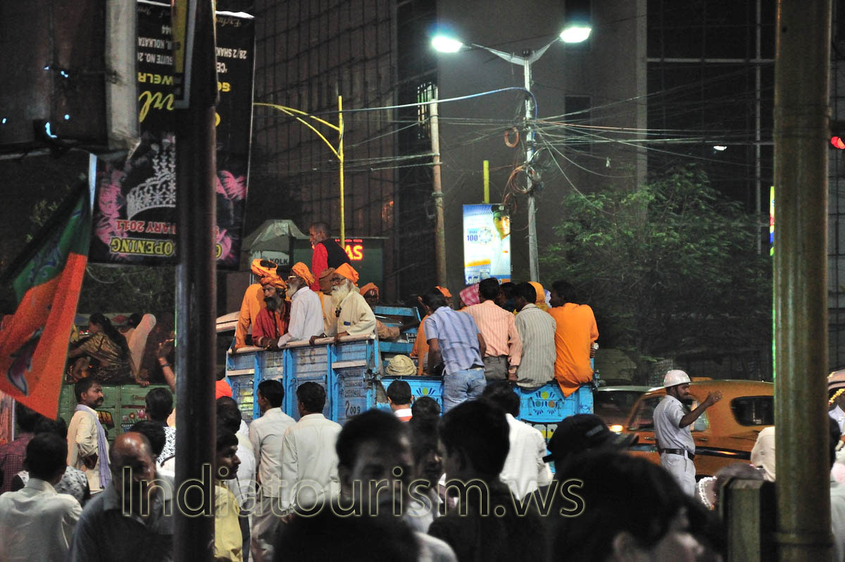 The big advertisement poster had put upside down - it is pretty usual picture for city streets