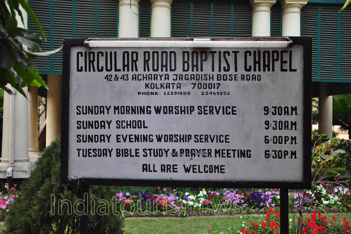 The schedule of the Circular Road Baptist Chapel