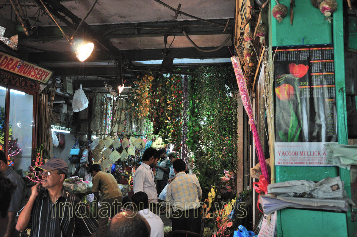 inside new market - flowers