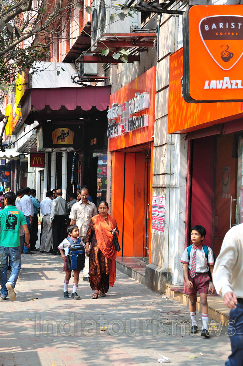 Here are mother and son at the Park Street