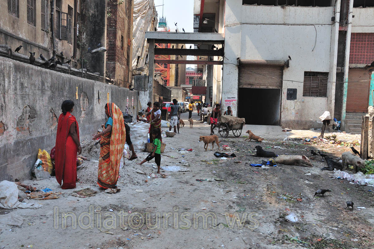 Poor people at the street