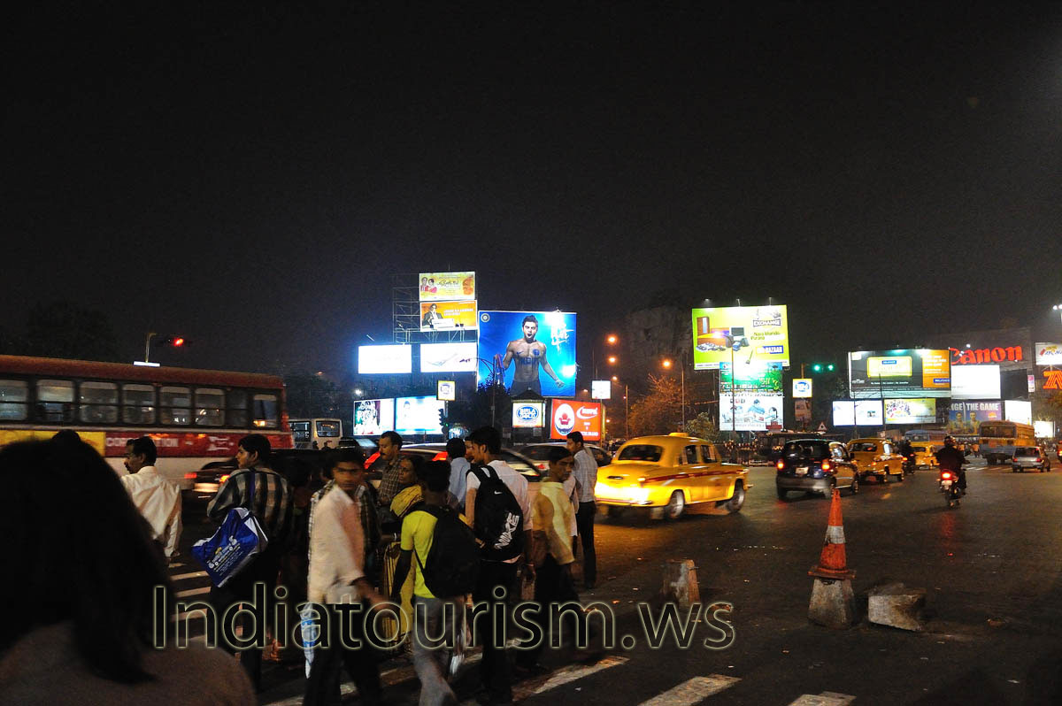 Big boards near Esplanade metro station
