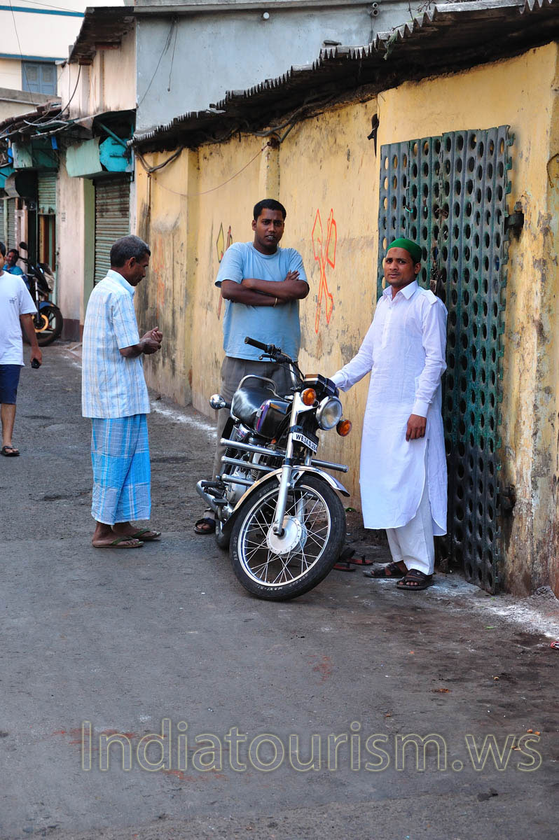 One of the narrow branching streets