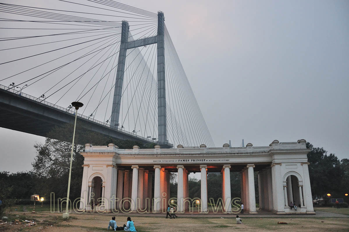 Here is James Prinsep's Memorial on the Hooghli River