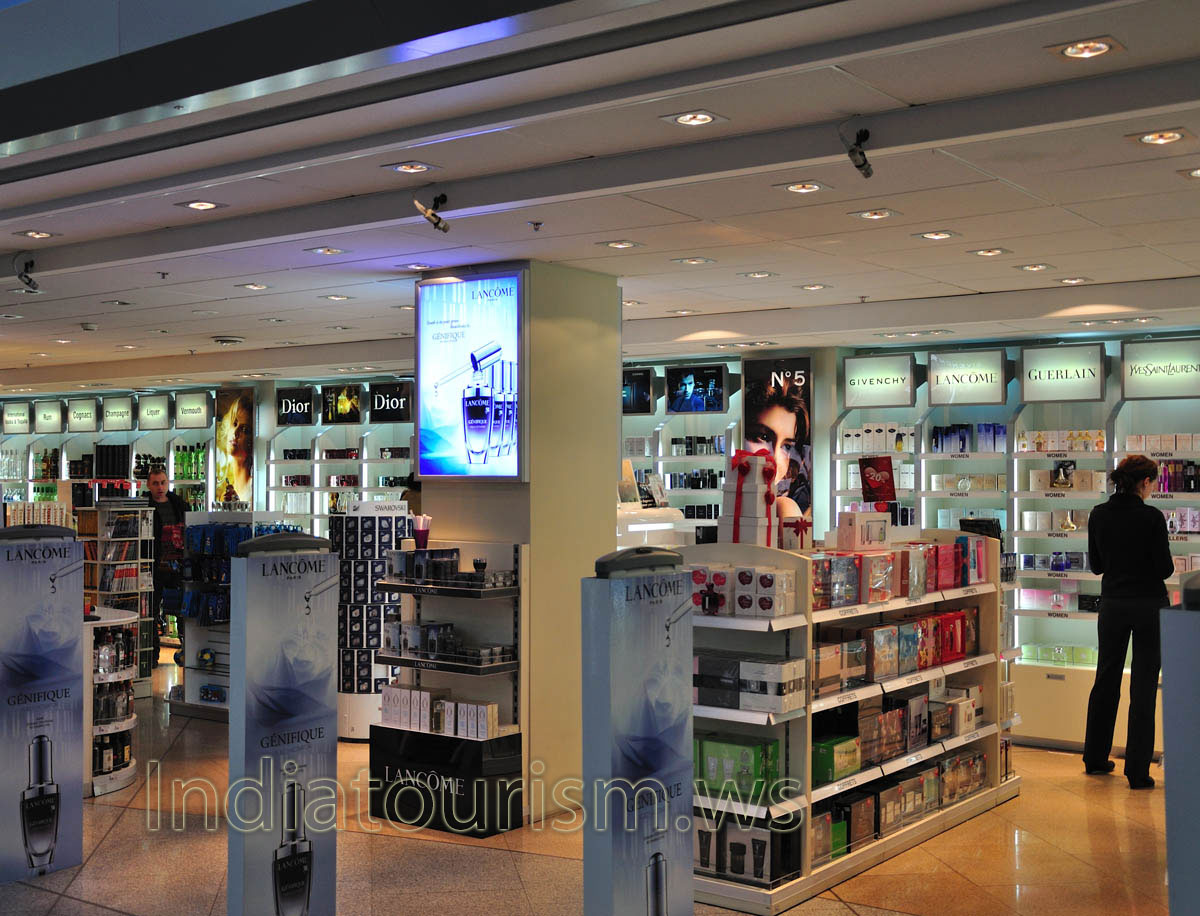 dior & givenchy, lancome & guerlain are in the duty free shop of Kiev International airport