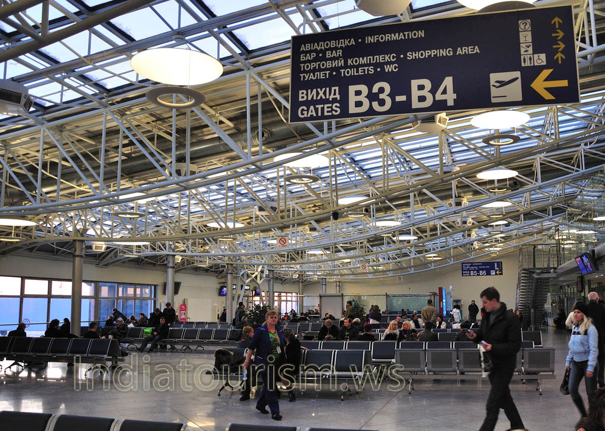 interior design of Kiev International airport