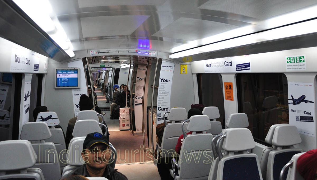 The inside view of one of the compartments