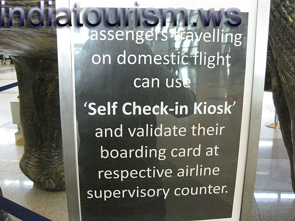 passengers can use 'Self Check-in Kiosk'