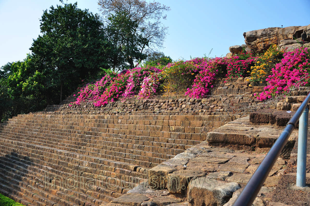 Udayagiri contains also fundament of some structure - floor is laid with levelled blocks of stone