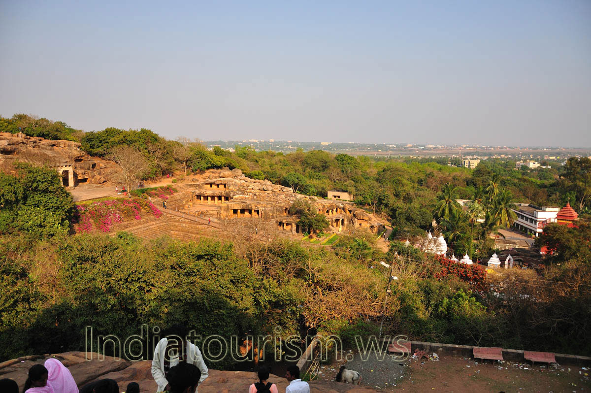 Udayagiri and Bhubaneswar view from Khandagiri top