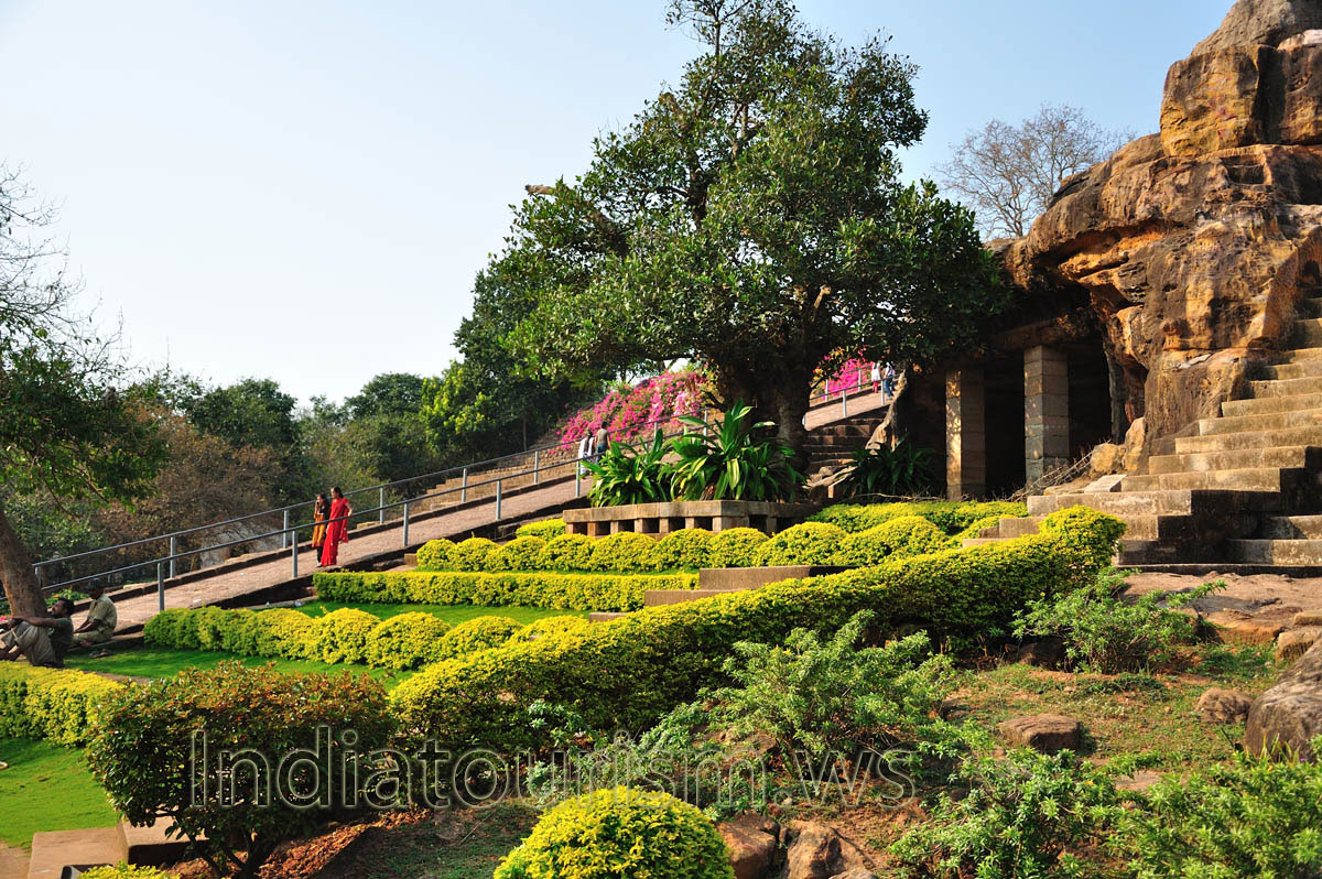 Complex Udayagiri is decorated by skillful landscape design