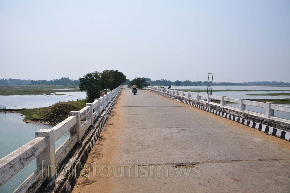 the bridge on Brahmagiri road, direction to Chilika lake